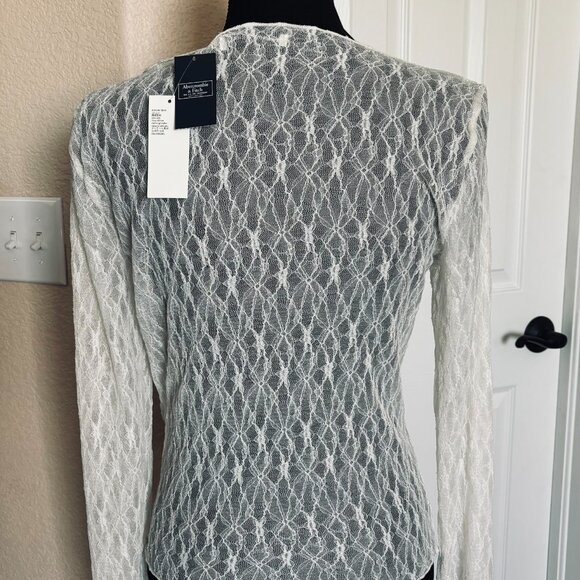 Abercrombie white lace top - Picture 4 of 4